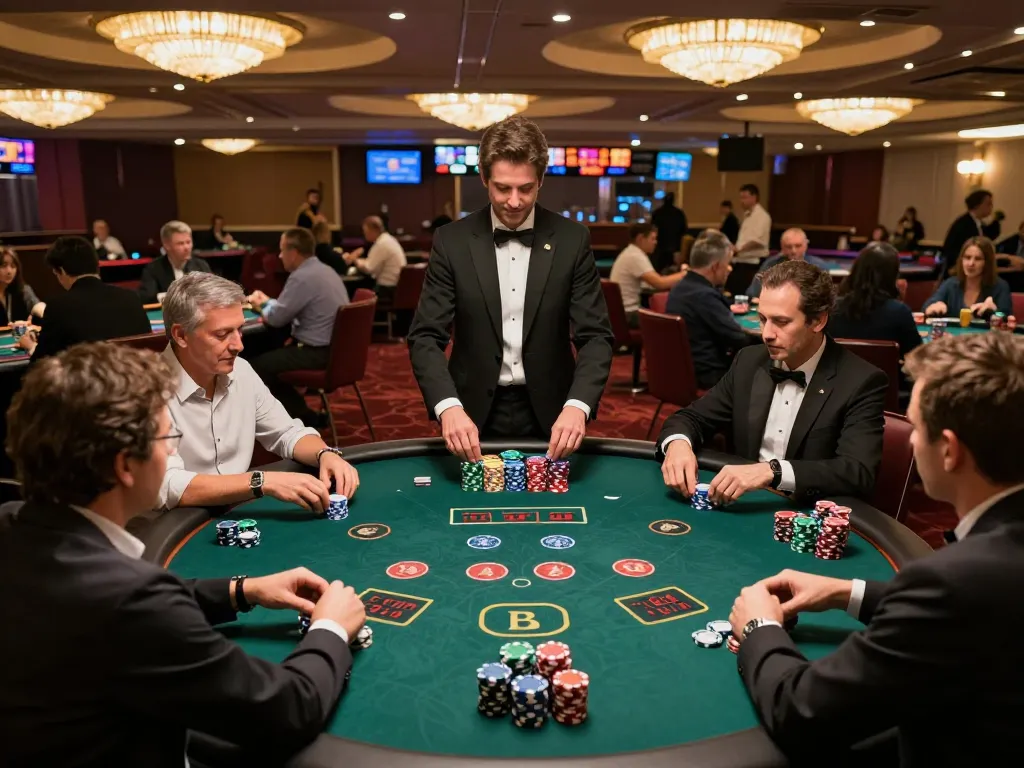 xx88 players enjoying an exciting blackjack game at a vibrant casino table