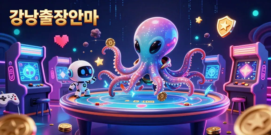 Experience engaging 강남출장안마 services with a unique cosmic twist amidst vibrant casino elements.