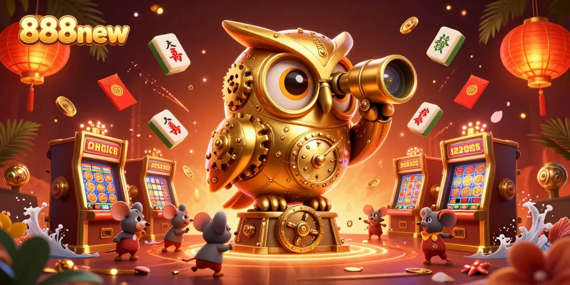 Experience the thrill of winning at 888new, featuring dynamic casino elements and vibrant characters.