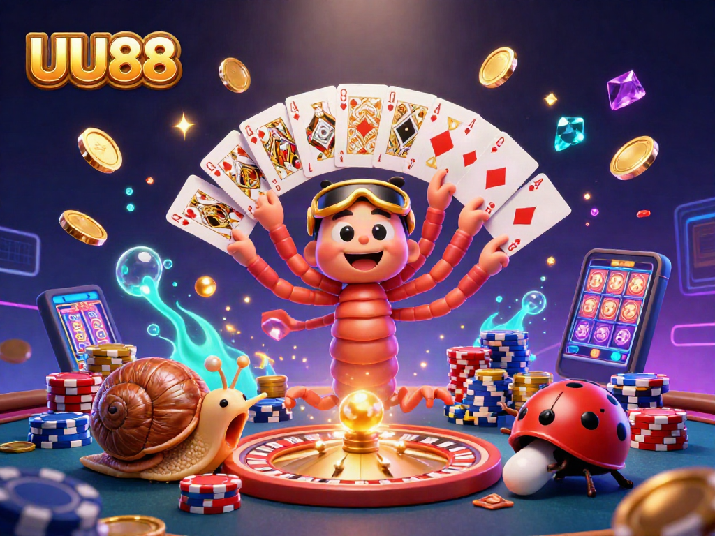 Experience the dynamic world of UU88 casino with vibrant characters and exciting game elements.