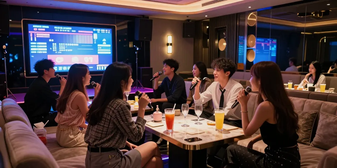 강남쩜오에서 즐기는 프리미엄 카라오케 파티의 화려한 분위기
