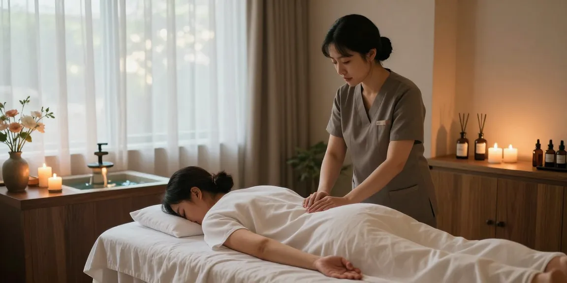 Experience a rejuvenating 강남출장마사지 in a serene spa setting with calming ambiance and expert therapist.