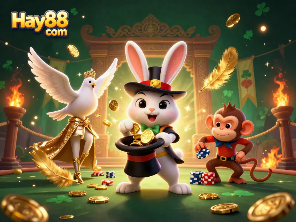Win big at Hay88 com with the exciting magician rabbit and his playful casino friends!