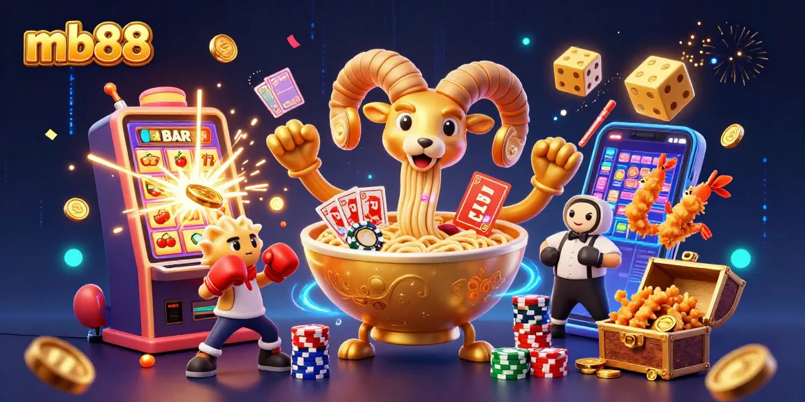 Tham gia trò chơi thú vị tại mb88 với biểu tượng jackpot và không gian vui nhộn.