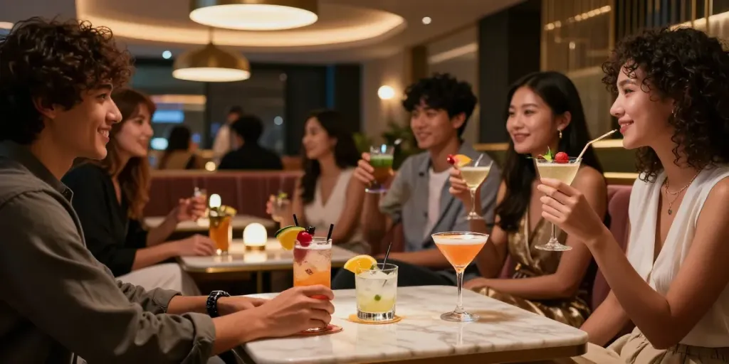 강남유앤미에서 친구들과 함께 즐기는 세련된 밤의 공간