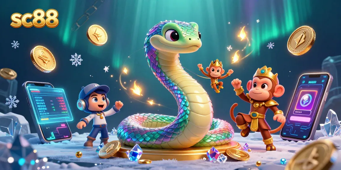 Experience thrilling adventures at sc88 with a vibrant 3D colorful scene of games and treasures.