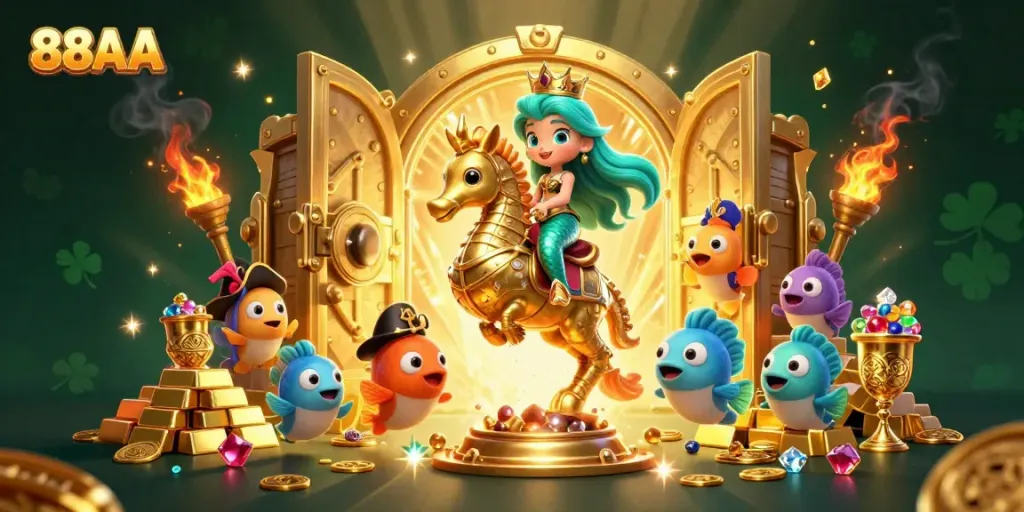 Enjoy thrilling adventures with 88AA while diving into a vibrant underwater casino world!