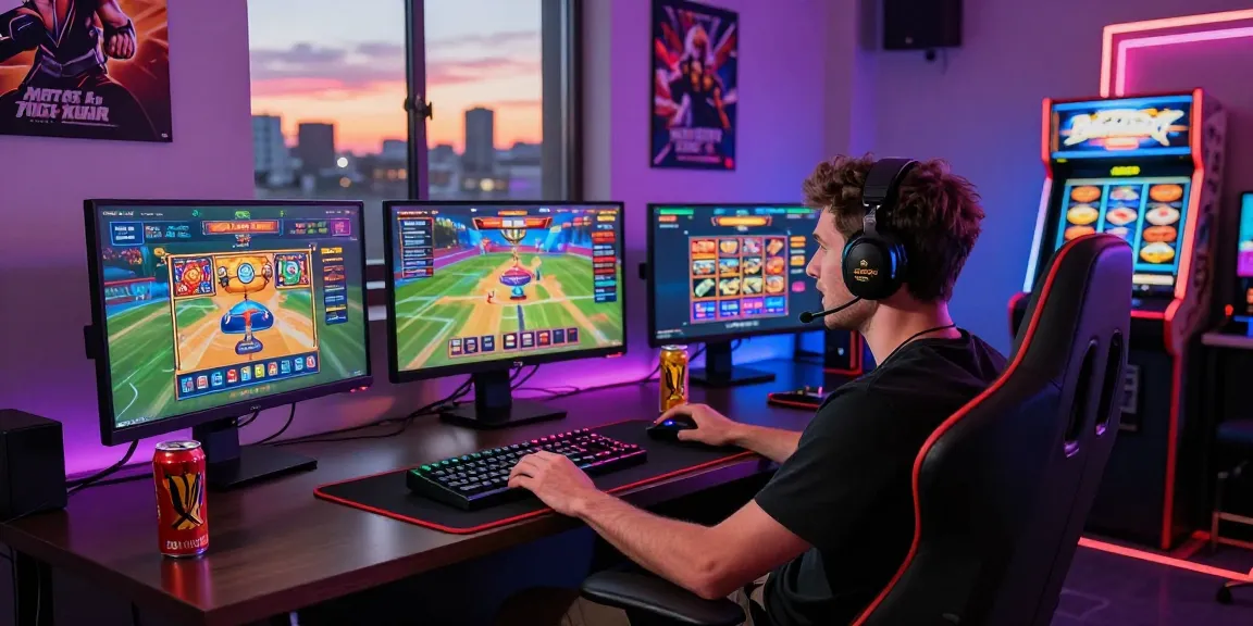 Exciting online gaming experience showcasing go99 platform with vibrant lighting and multiple casino game screens