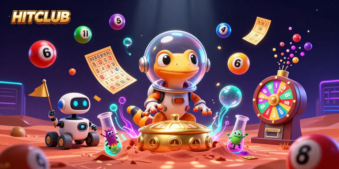 Engage with HITCLUB and win big with dynamic gaming elements in this vibrant casino scene.